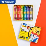  Bút sáp màu Thiên Long Colokit CR-C016 có 12 màu tươi sáng tiêu chuẩn Châu Âu an toàn cho trẻ em tô màu, vẽ tranh 