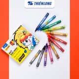  Bút sáp màu Thiên Long Colokit CR-C016 có 12 màu tươi sáng tiêu chuẩn Châu Âu an toàn cho trẻ em tô màu, vẽ tranh 