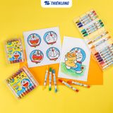  Bút sáp vặn Doraemon Thiên Long Colokit hộp 12 màu TCR-C007/DO và 18 màu TCR-C008/DO màu sắc tươi sáng, không làm dính tay và an toàn cho trẻ em 