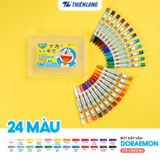  Bút sáp vặn Doraemon Thiên Long Colokit hộp 12 màu TCR-C007/DO và 18 màu TCR-C008/DO màu sắc tươi sáng, không làm dính tay và an toàn cho trẻ em 