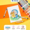  Bút sáp vặn Doraemon Thiên Long Colokit hộp 12 màu TCR-C007/DO và 18 màu TCR-C008/DO màu sắc tươi sáng, không làm dính tay và an toàn cho trẻ em 