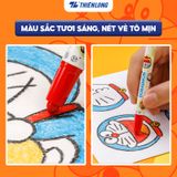  Bút sáp vặn Doraemon Thiên Long Colokit hộp 12 màu TCR-C007/DO và 18 màu TCR-C008/DO màu sắc tươi sáng, không làm dính tay và an toàn cho trẻ em 