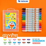  Bút sáp vặn Doraemon Thiên Long Colokit hộp 12 màu TCR-C007/DO và 18 màu TCR-C008/DO màu sắc tươi sáng, không làm dính tay và an toàn cho trẻ em 