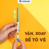  Bút sáp vặn Doraemon Thiên Long Colokit hộp 12 màu TCR-C007/DO và 18 màu TCR-C008/DO màu sắc tươi sáng, không làm dính tay và an toàn cho trẻ em 