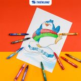  Bút sáp màu Thiên Long Colokit CR-C015 - 10 màu thông dụng và tươi sáng, an toàn cho bé sáng tạo, tô màu, vẽ tranh 
