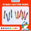  Bút sáp màu Thiên Long Colokit CR-C015 - 10 màu thông dụng và tươi sáng, an toàn cho bé sáng tạo, tô màu, vẽ tranh 