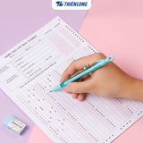  Combo 5/10/20 cây bút chì bấm Thiên Long PC-030 ngòi 2mm dễ thay ruột, tích hợp chuốt chì trên thân bút tiện lợi - Màu thân pastel giao ngẫu nhiên 