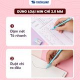  Combo 5/10/20 cây bút chì bấm Thiên Long PC-030 ngòi 2mm dễ thay ruột, tích hợp chuốt chì trên thân bút tiện lợi - Màu thân pastel giao ngẫu nhiên 
