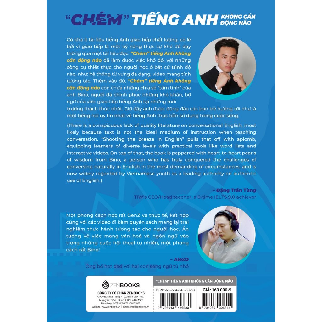  Sách - Chém Tiếng Anh Không Cần Động Não - Vũ Vi Bình  (Bino chém tiếng Anh) 