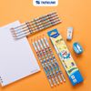  Combo 5/10/20 bút chì gỗ thân lục giác Doremon Thiên Long Điểm 10 2B TP-GP009/DO kèm gôm tiện lợi, bám tốt trên giấy 