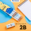  Combo 5/10/20 bút chì gỗ thân lục giác Doremon Thiên Long Điểm 10 2B TP-GP009/DO kèm gôm tiện lợi, bám tốt trên giấy 