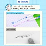  Combo 5/10 bút lông kim bút mực nước Thiên Long FL-04/DO ngòi 0.3mm luyện viết chữ đẹp nét viết nhỏ, trơn cho học sinh 