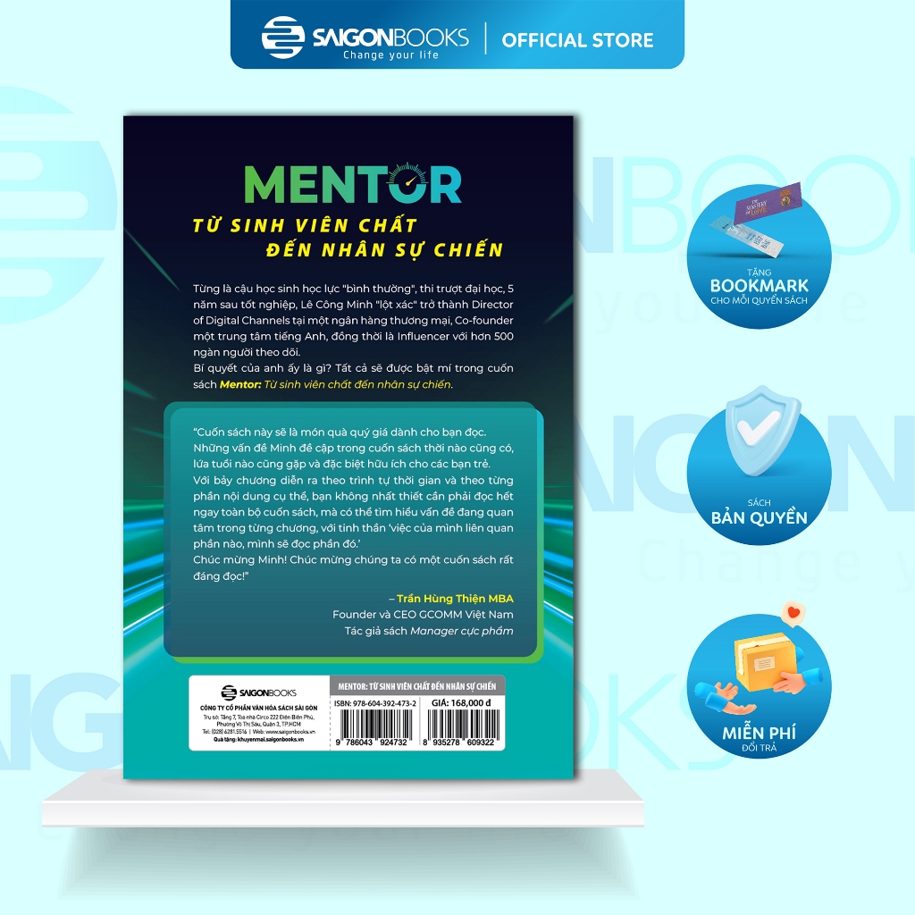  Sách - Mentor - Từ Sinh Viên Chất Đến Nhân Sự Chiến - Lê Công Minh 
