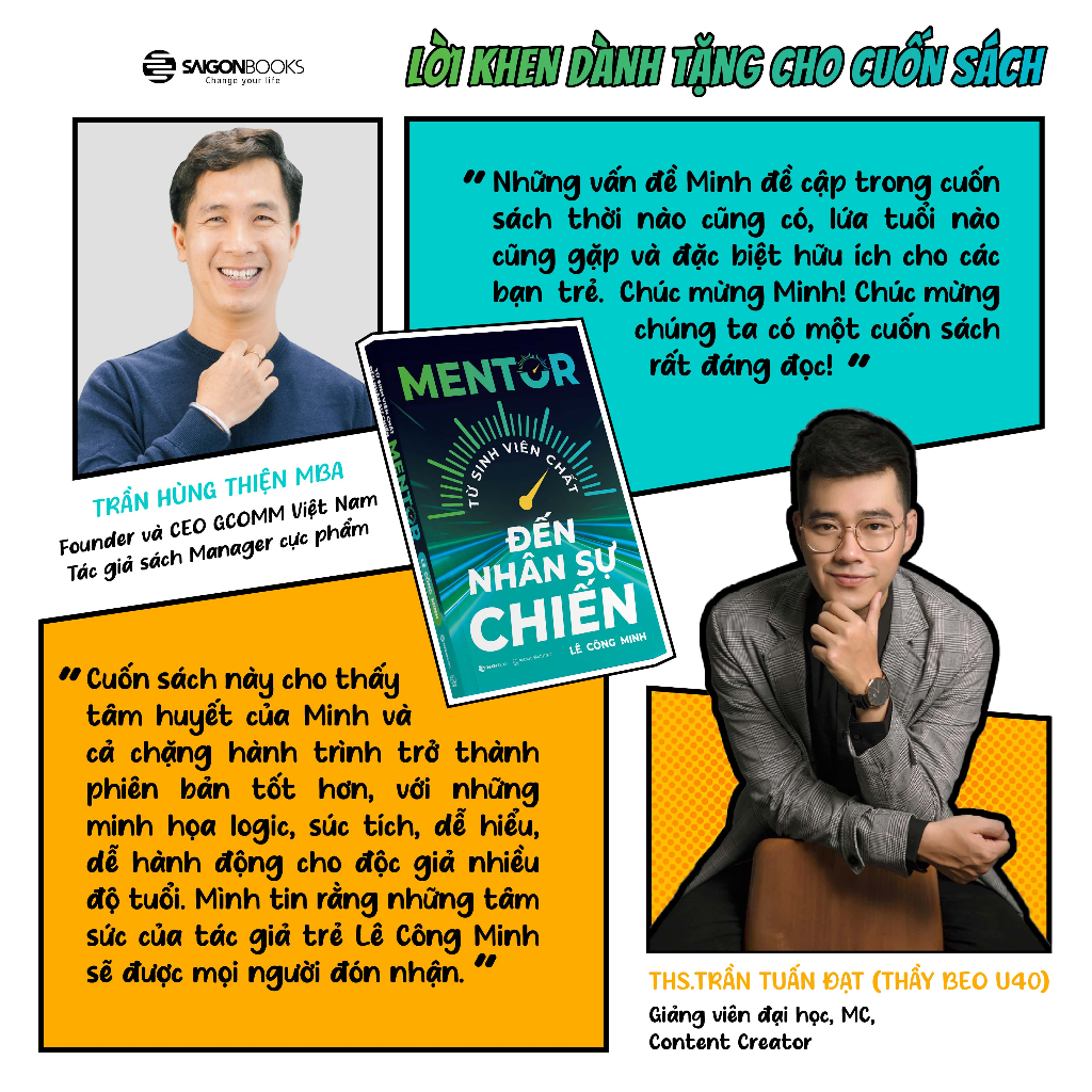  Sách - Mentor - Từ Sinh Viên Chất Đến Nhân Sự Chiến - Lê Công Minh 