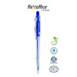 Combo 5 cây bút Flexoffice FO-03 mực xanh, đen cấu tạo 3 cạnh dễ cầm, mực không độc hại tiêu chuẩn quốc tế 
