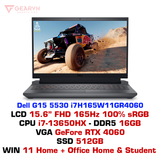  Laptop gaming Dell G15 5530 i7H165W11GR4060 