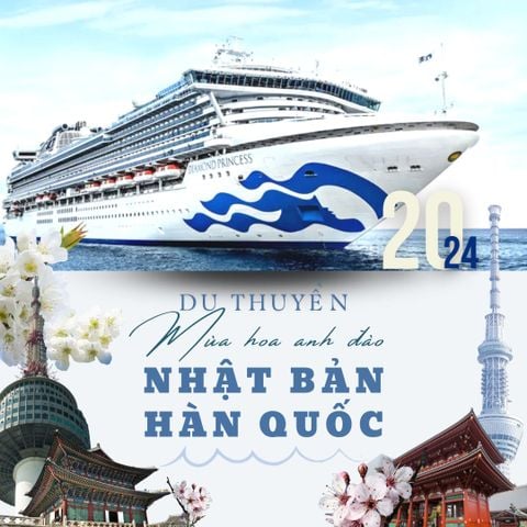 [TOUR ĐẶC BIỆT MÙA HOA ANH ĐÀO] DU THUYỀN 2024: NHẬT - HÀN