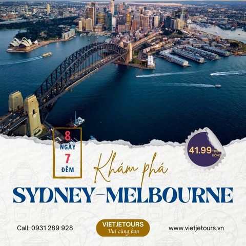 DU LỊCH ÚC: SYDNEY - MELBOURNE 8N7Đ