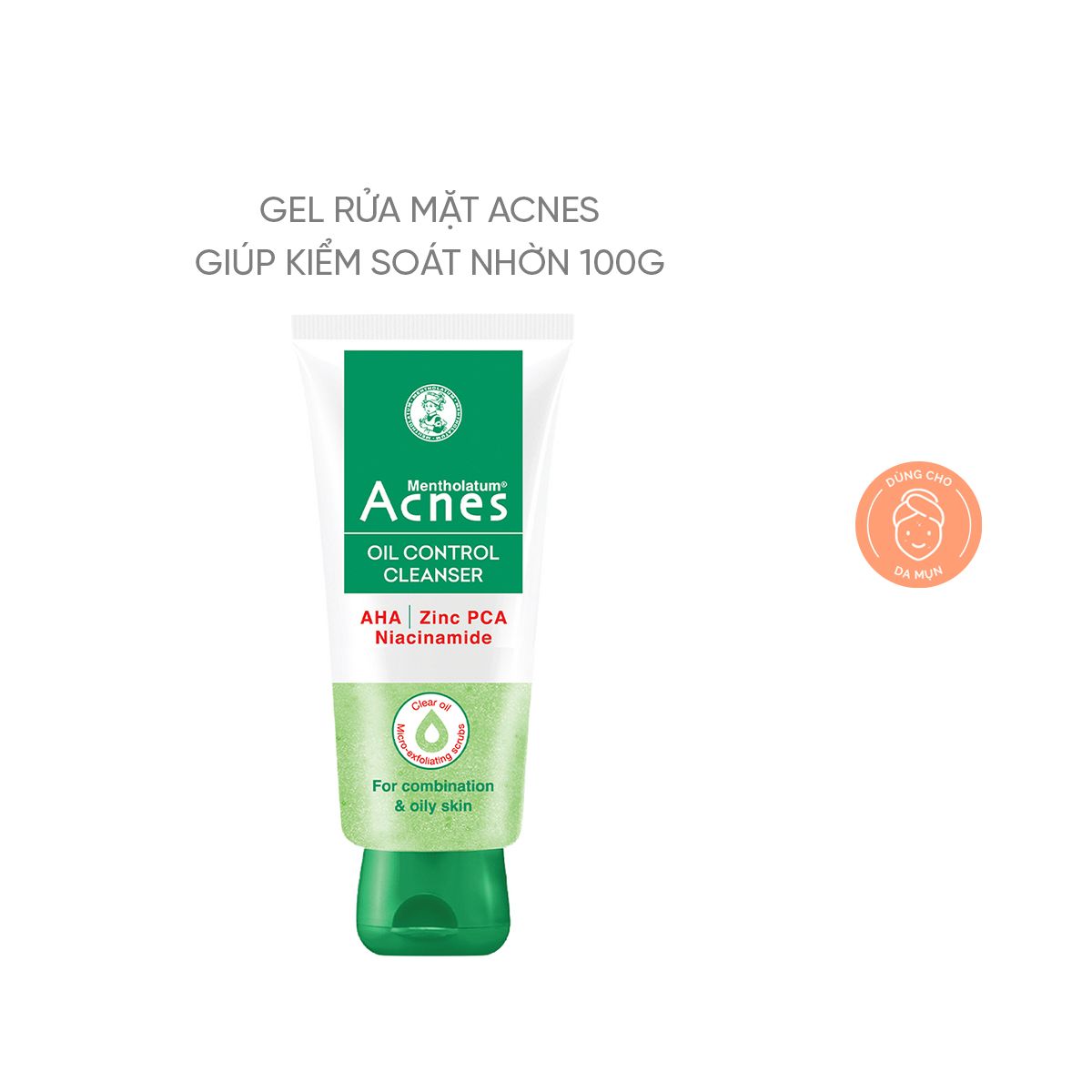  Gel Rửa Mặt ACNES Giúp Kiểm Soát Nhờn 100g - Sản Phẩm Chính Hãng Tại Zitore 