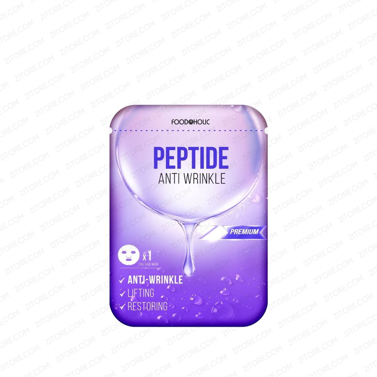  Mặt Nạ FOODAHOLIC Peptide Hỗ Trợ Trẻ Hoá & Mờ Nếp Nhăn 23mL - Sản Phẩm Chính Hãng Tại Zitore 