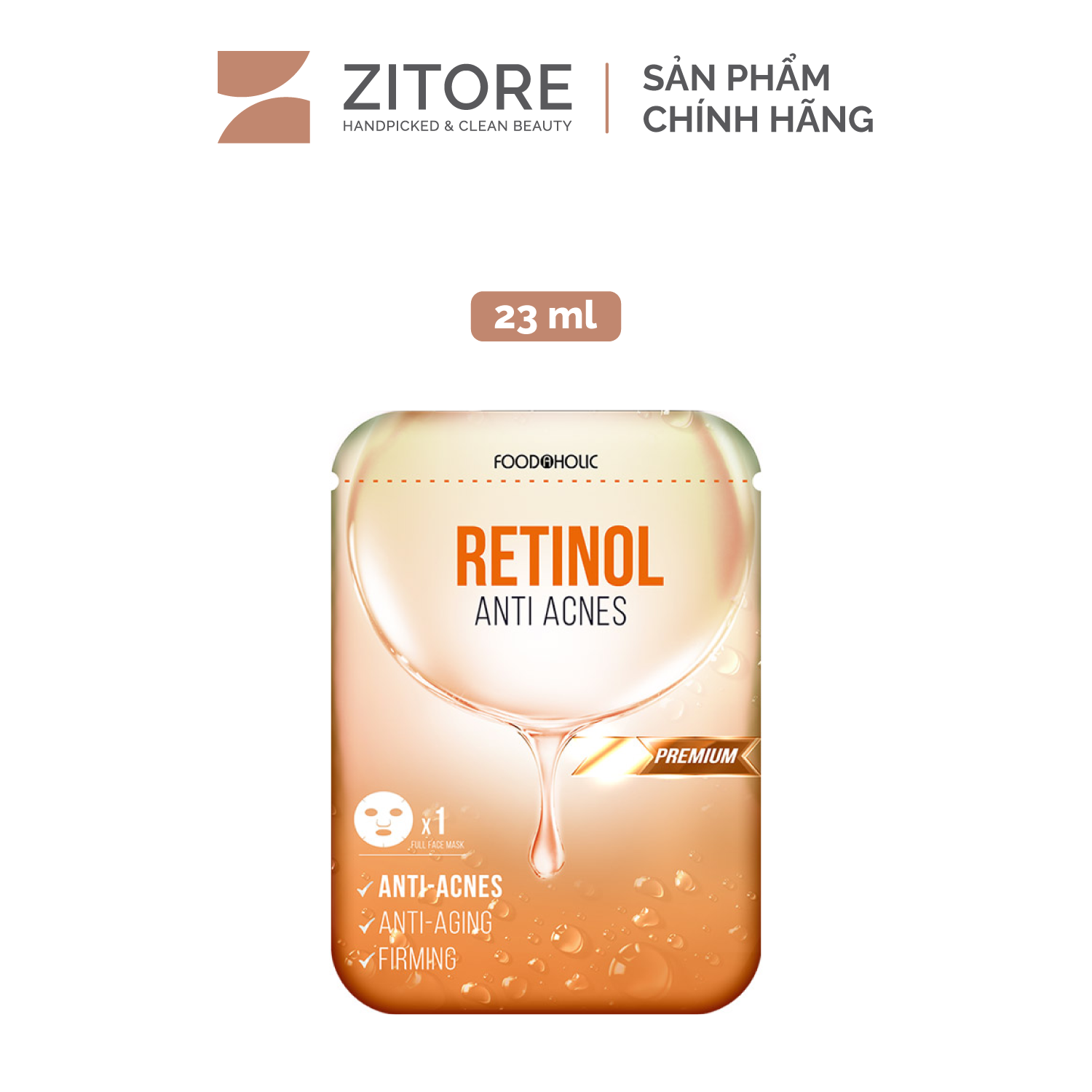  Mặt Nạ FOODAHOLIC Retinol Giảm Mụn & Tái Tạo Da 23mL - Sản Phẩm Chính Hãng Tại Zitore 