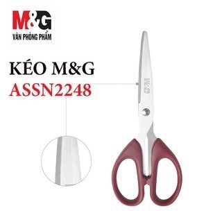 Kéo Văn Phòng Màu Đỏ 160mm Assn2248C Chính Hãng - Có Tại Hiệu Sách Mai