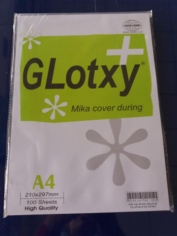 Bìa mika A4 Mạnh Hưng (100 tờ/tập)