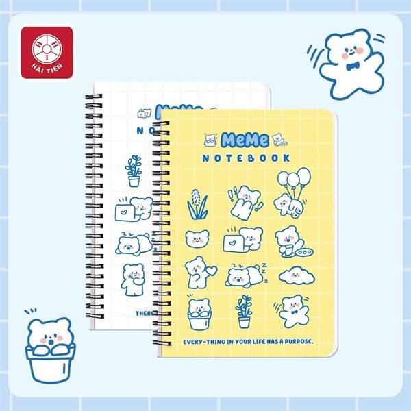 Sổ lò xo kẻ ngang Hải Tiến ĐL80gsm 200 trang