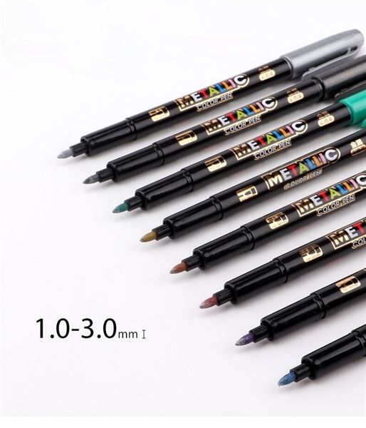 Vỉ Màu Metallic Baoke 8 Màu Mp570 Chính Hãng - Có Tại Hiệu Sách Mai