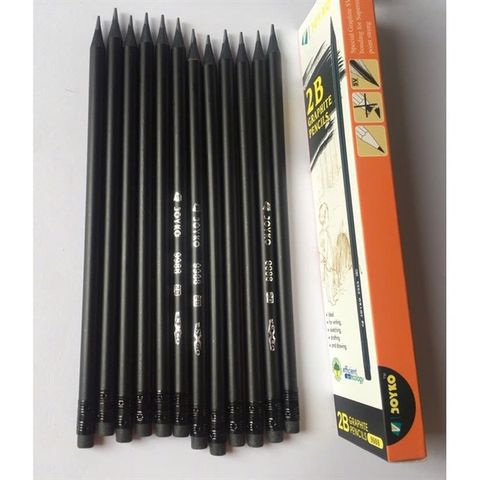 Bút chì gỗ thân đen Joyko 2B BC9988 (12/240)