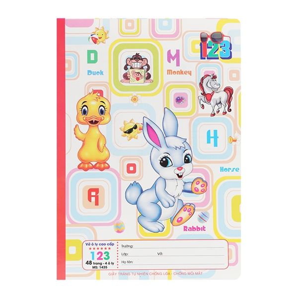 Vở ô ly giấy vàng ĐL100gsm Hải Tiến 123