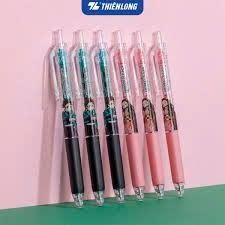 Bút Gel Gel-033/Ds Hồng Mực Xanh Chính Hãng - Có Tại Hiệu Sách Mai