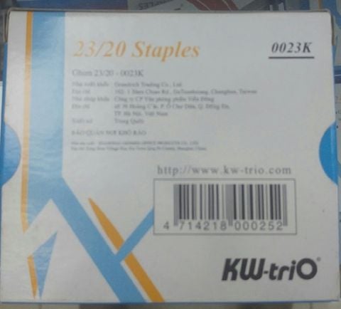 Đạn ghim 23/20 KW-triO 0023K (20/120)