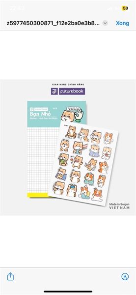 Nhãn Dán Sticker Futurebook Chính Hãng - Có Tại Hiệu Sách Mai