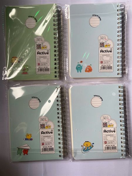 Sổ lò xò bìa bồi Active A6 200 trang Hải Tiến (132) - HT9202