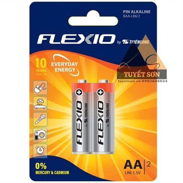 Pin Alkaline AA Flexio (tiểu) BAA-LR6/2 (160)