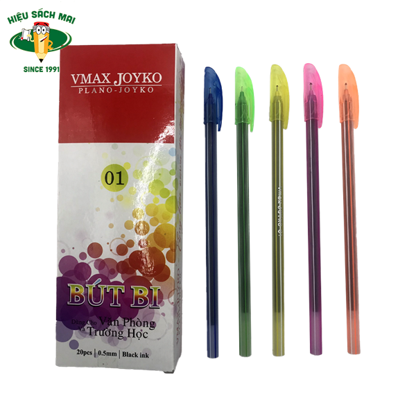 Bút Bi 0.5mm Vmax 01 (Bút Nến) Chính Hãng - Có Tại Hiệu Sách Mai