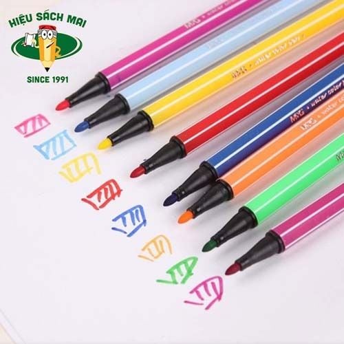 Bút Dạ Nước 24 Màu Chính Hãng - Có Tại Hiệu Sách Mai