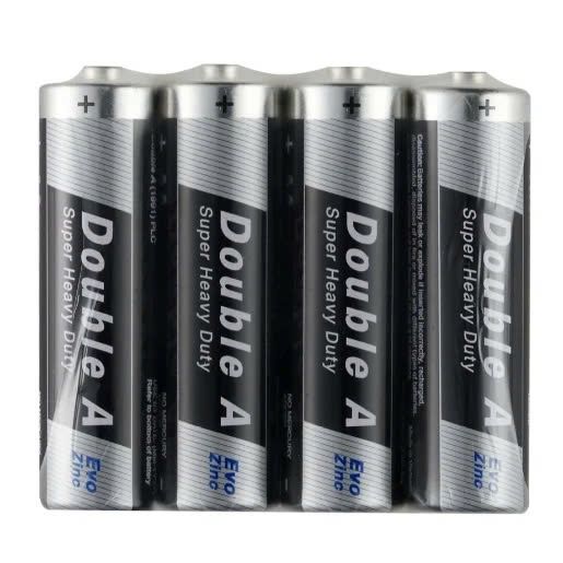 Pin tiểu cacbon Double A 2A Evo Zinc (vỉ 4 viên) (12 vỉ/hộp) (144)
