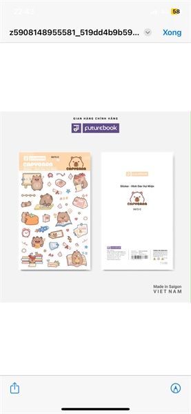 Nhãn Dán Sticker Futurebook Chính Hãng - Có Tại Hiệu Sách Mai