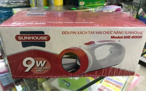 Đèn pin xách tay 2 chức năng Sunhouse SHE-8000