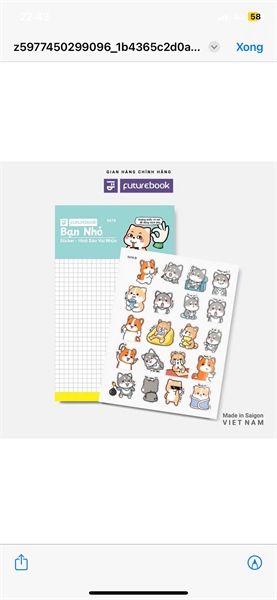 Nhãn Dán Sticker Futurebook Chính Hãng - Có Tại Hiệu Sách Mai