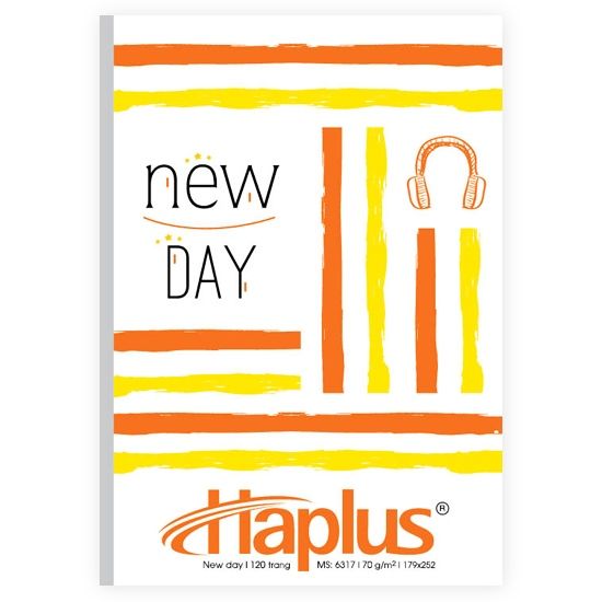 Vở kẻ ngang gáy vuông ép keo đa lớp Haplus ĐL70gsm