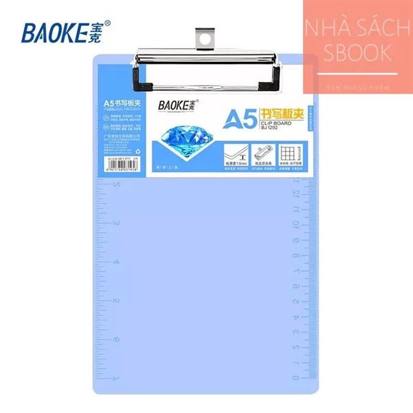 Trình ký nhựa trong xanh Baoke A5 1 mặt BJ1292 (80/320)