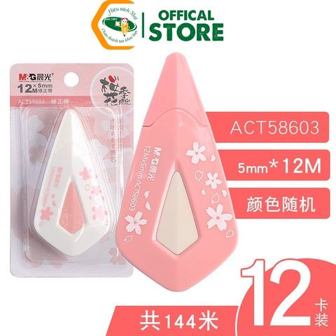 Băng Xóa/Bút Xóa Hoa Anh Đào M&G 12M Act58603 Chính Hãng - Có Tại Hiệu Sách Mai
