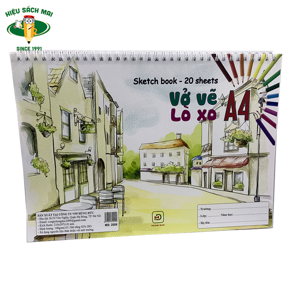 Vở vẽ A4 Hùng Đức