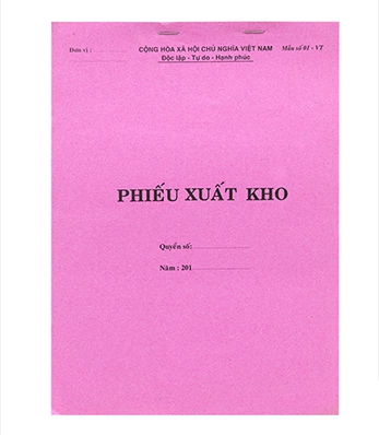 Phiếu xuất kho A4 3 liên