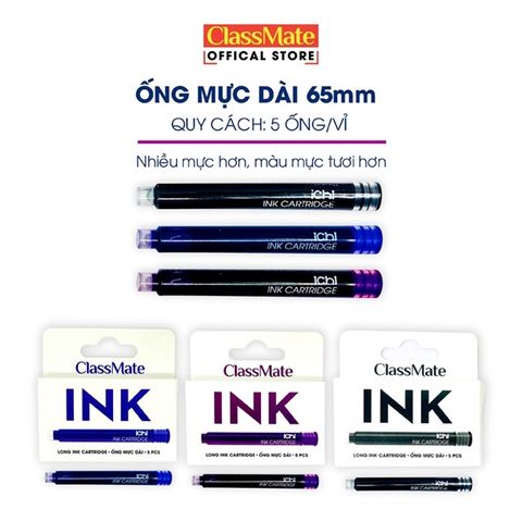 Ống mực dài Classmate CL-IC201 (5 ống/vỉ) (24/576)