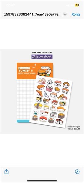 Nhãn Dán Sticker Futurebook Chính Hãng - Có Tại Hiệu Sách Mai