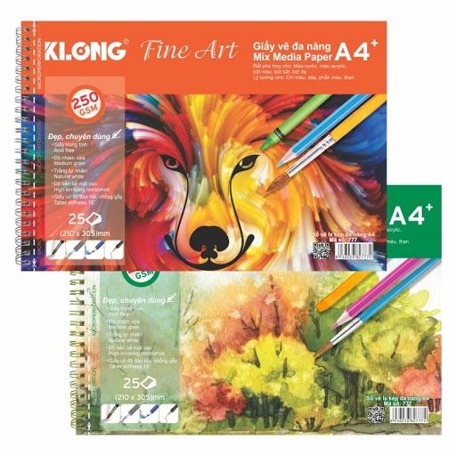 Sổ vẽ A4 ĐL 250 Klong777 (30Q/ thùng)